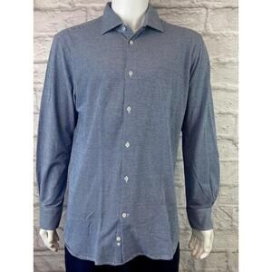 Maurizio Baldassari Brera Textured Micro‑Stripe Shirt – XL